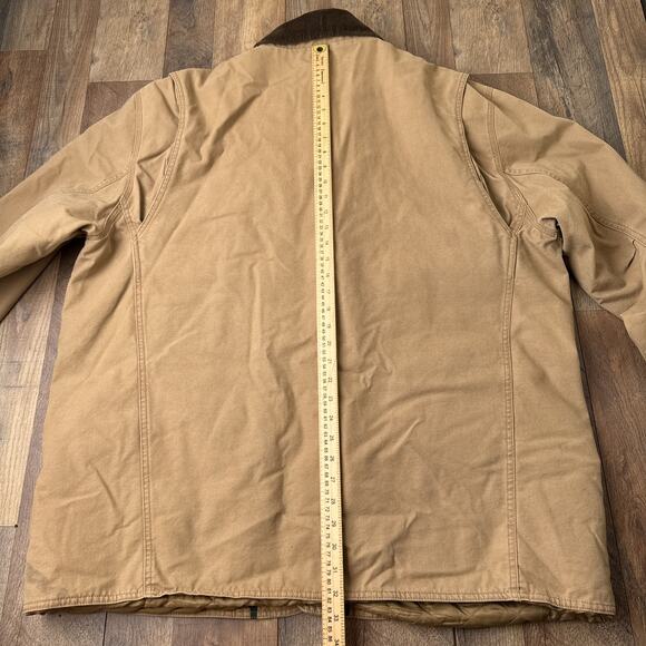 Vintage Orvis Chore Barn Coat Jacket Men's 2XL Brown Canvas Corduroy 6845 - Picture 8 of 11